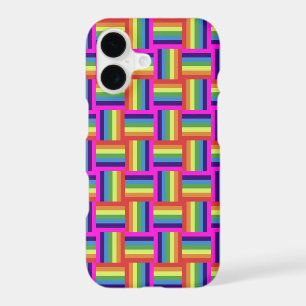 Colourful Rainbow Block Pattern