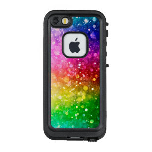 Colourful Rainbow Bokeh Glitter LifeProof FRÄ’ iPhone SE/5/5s Case