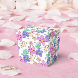 colourful rainbow bright flowers bumble bees flora favour box