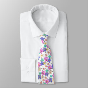 colourful rainbow bright flowers bumble bees flora tie