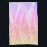 Colourful Rainbow Brushstrokes Pink Abstract Art Tea Towel<br><div class="desc">Decorate your kitchen with this cool abstract art towel. Makes a great housewarming or wedding gift! 
You can customise it and add text too.
Check my shop for lots more colours and patterns!</div>
