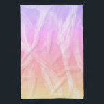 Colourful Rainbow Brushstrokes Pink Abstract Art Tea Towel<br><div class="desc">Decorate your kitchen with this cool abstract art towel. Makes a great housewarming or wedding gift! 
You can customise it and add text too.
Check my shop for lots more colours and patterns!</div>