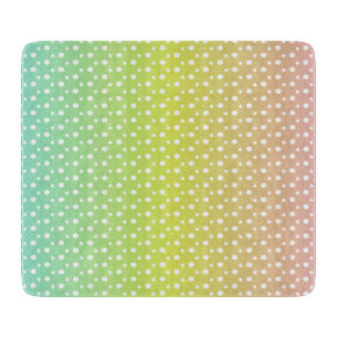 Colourful rainbow bubble gradient    cutting board