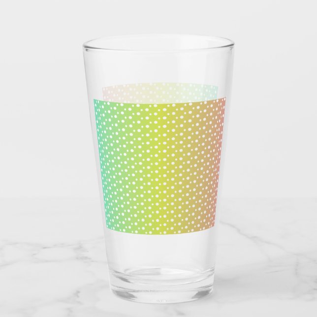Colourful rainbow bubble gradient  glass (Front)