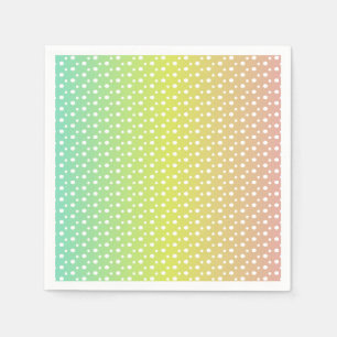 Colourful rainbow bubble gradient napkin