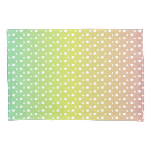 Colourful rainbow bubble gradient  pillowcase