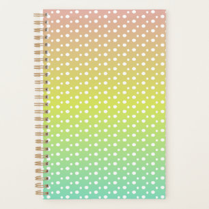 Colourful rainbow bubble gradient planner