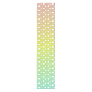 Colourful rainbow bubble gradient   short table runner