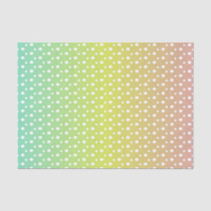Colourful rainbow bubble gradient tissue paper