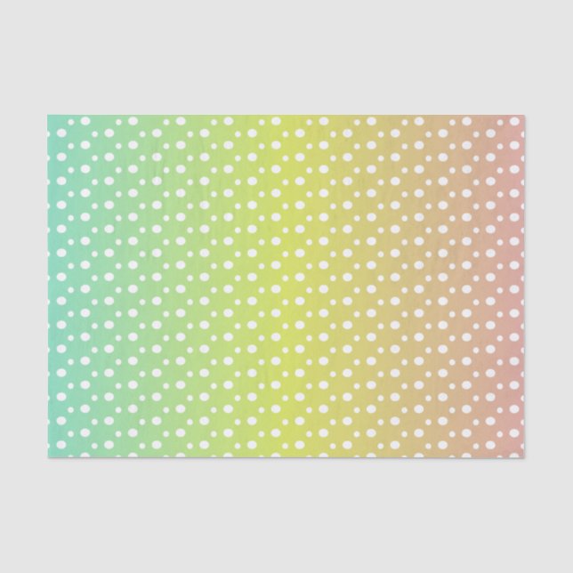 Colourful rainbow bubble gradient   tissue paper (Front)