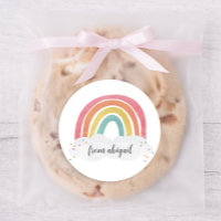 Colourful Rainbow Calligraphy Kids Birthday