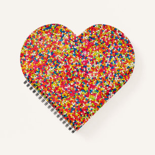 Colourful Rainbow Candy Sweet Cake Cookie Sprinkle Notebook