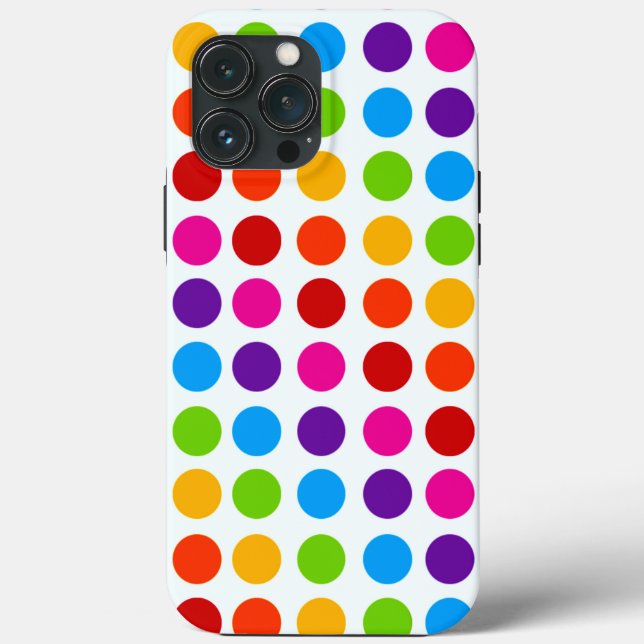 Colourful Rainbow Circles pattern  Case-Mate iPhone Case (Back)