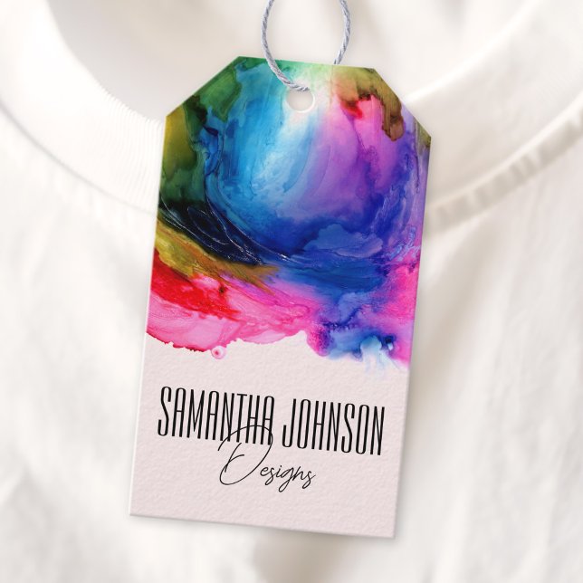 Colourful Rainbow Clothing Business Hang Tag (Creator Uploaded)