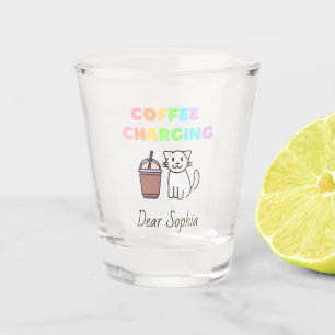 Colourful Rainbow Coffee&Cat Shot Glass