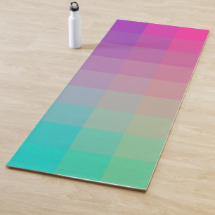 Colourful Rainbow Colours Gradient Design Yoga Mat