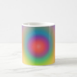 Colourful Rainbow Concentric Circle Space   Coffee Mug