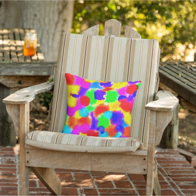 Colourful Rainbow  Cushion (Chair)