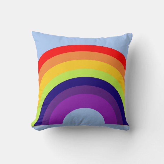 Colourful Rainbow design Cushion (Front)
