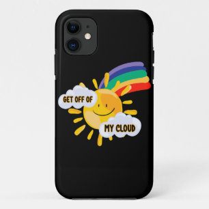 Colourful Rainbow Get Off of My Cloud  iPhone 11 Case