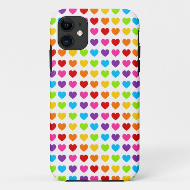 Colourful Rainbow Heart  Case-Mate iPhone Case (Back)