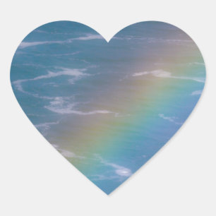 Colourful Rainbow Heart Sticker