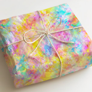 Colourful Rainbow Hippie Tie Dye Tissue Paper