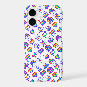 Colourful Rainbow Icon Patterns