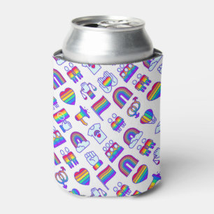 Colourful Rainbow Icon Patterns Can Cooler