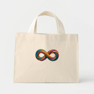 Colourful Rainbow Infinity Tote Bag