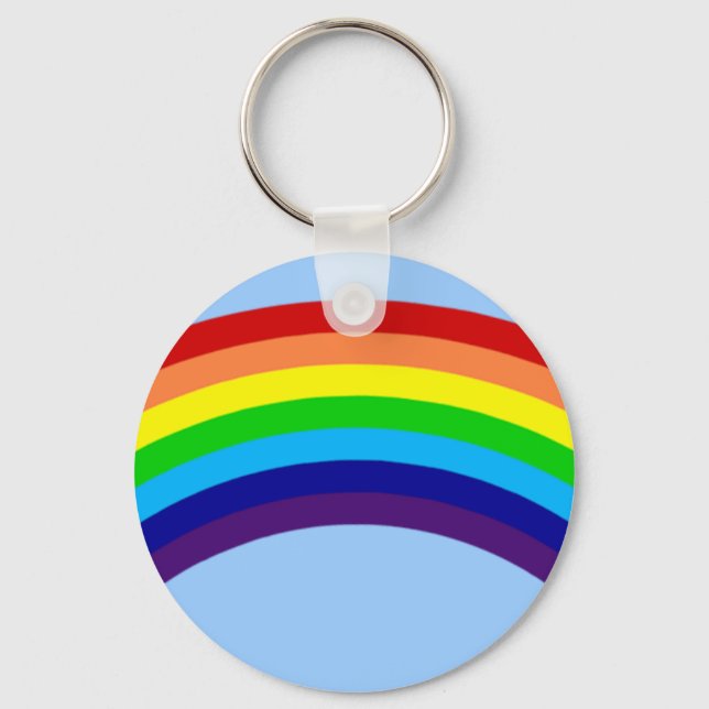 colourful rainbow key ring (Front)