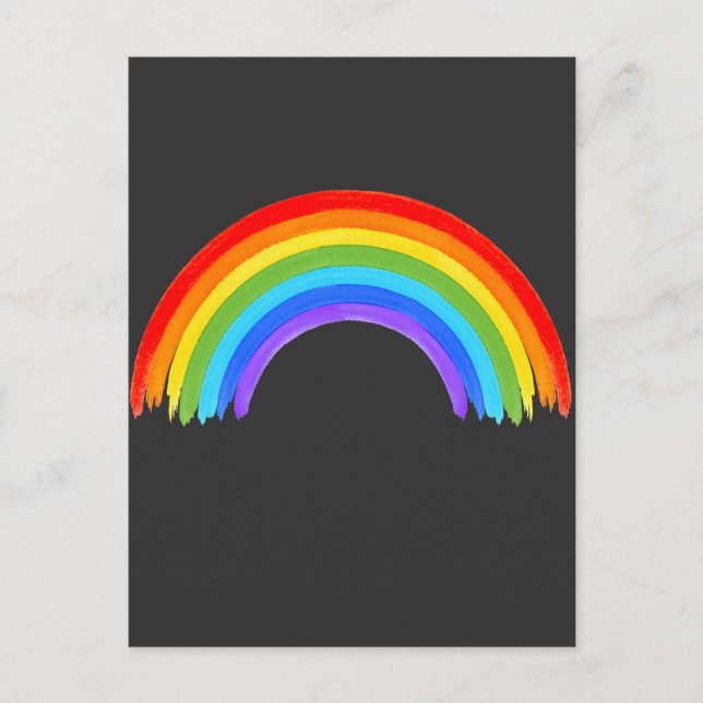 Colourful Rainbow LGBT Equal Rights Love Postcard (Front)