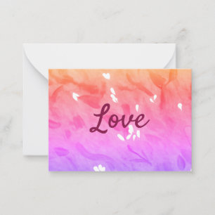 Colourful rainbow love pride lgbtq gay pattern tex card