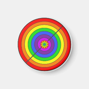 Colourful rainbow magnet