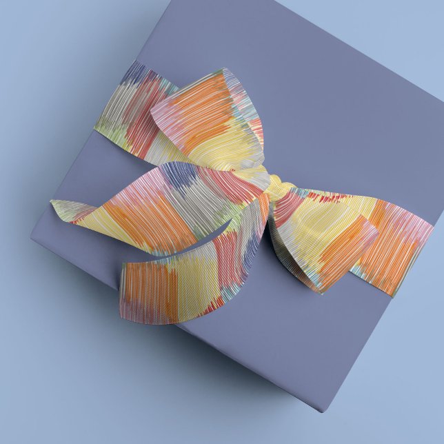 Colourful Rainbow Modern Fringe Satin Ribbon (Colorful rainbow Modern Fringe ribbon)