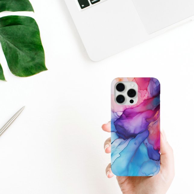 Colourful Rainbow Mosaic Watercolor iPhone case (Creator Uploaded)
