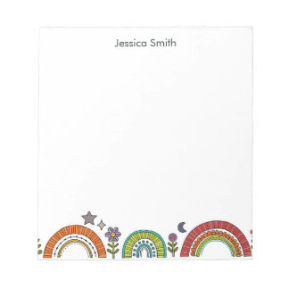 Colourful Rainbow Notepad