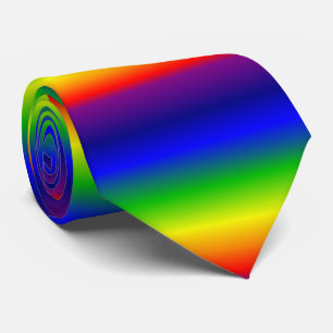 Colourful Rainbow Pattern Tie