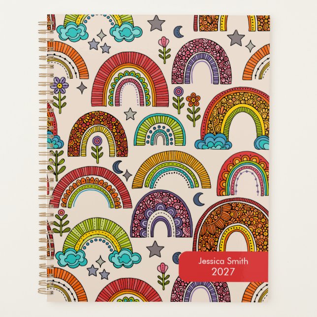 Colourful Rainbow Planner (Front)
