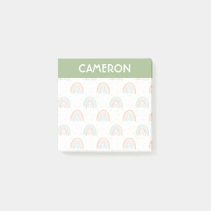 Colourful Rainbow Polka Dot Pattern Post-it Notes