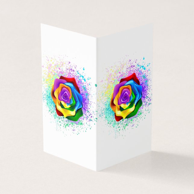 Colourful Rainbow Rose (Outside)