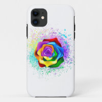 Colourful Rainbow Rose