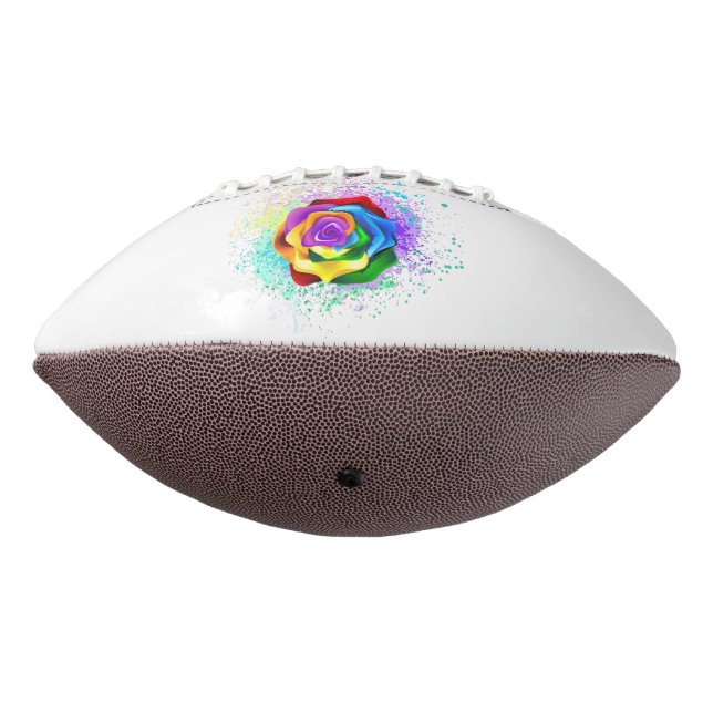Colourful Rainbow Rose Football (Rotated 270)