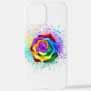 Colourful Rainbow Rose iPhone 12 Pro Max Case