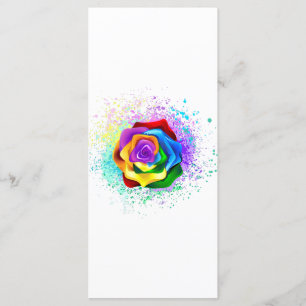 Colourful Rainbow Rose Menu