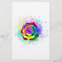 Colourful Rainbow Rose