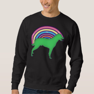 Colourful Rainbow Rottweiler Sweatshirt