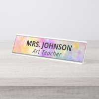 Colourful Rainbow School Teacher