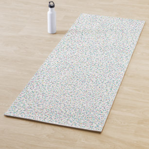 Colourful Rainbow Speckled Dots Yoga Mat