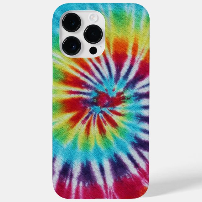 Colourful Rainbow Spiral Tie Dye Case-Mate iPhone Case (Back)